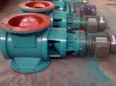 YJD系列卸料器，又名電動(dòng)卸灰閥（星型卸料器），它由電機、齒差行星減速器（X）或針綸擺線(xiàn)減速機（Z）與轉龍式卸料器三部分組成